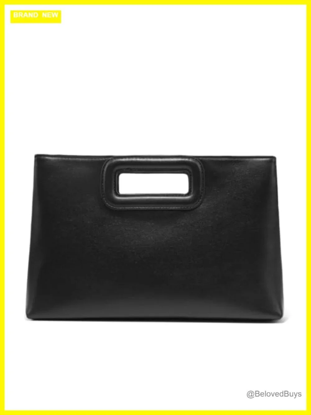Top Handle Clutch with Gold Chain, Faux Leather Evening Purse